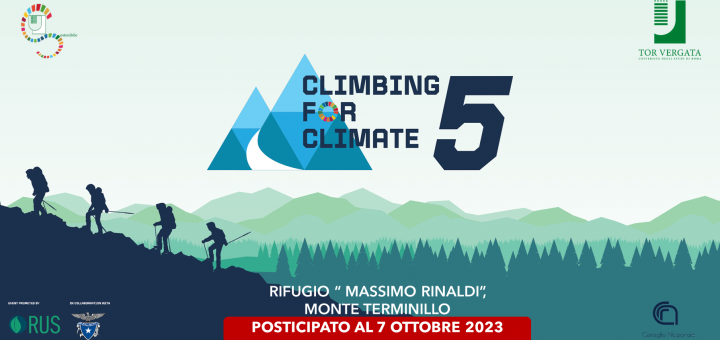 Posticipato il Climbing for Climate 5ed.